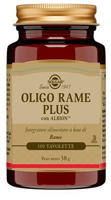 Solgar It. Multinutrient Oligo Rame Plus 100 Compresse