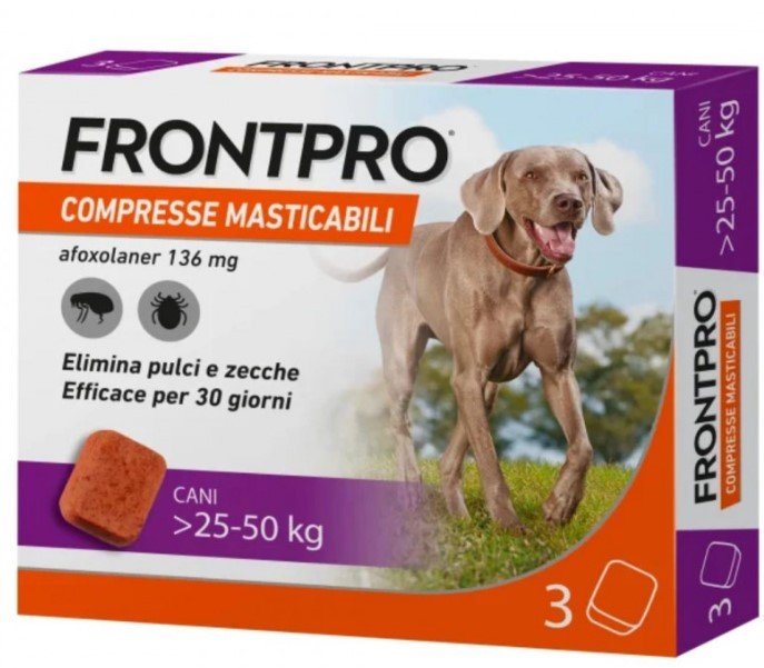 Frontpro Pulci E Zecche Cani 25-50 Kg 136 Mg