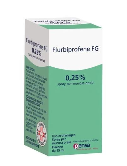 Flurbiprofene Pensa spray orale per mal di gola 15 ml