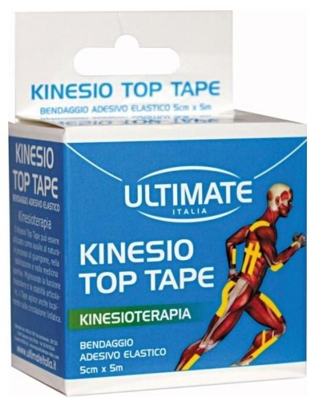 Vita Al Top Bendaggio Adesivo Elastico Ultimate Italia Kinesio Top Tape Fucsia 5 Cm X 5 M