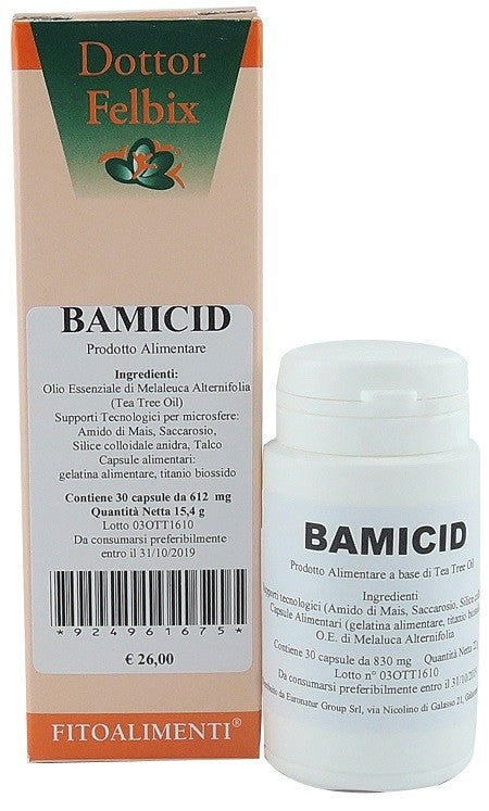 Euronatur Bamicid integratore alimentare 30 capsule