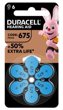 Duracell Easy Tab 675 Blu Batteria Per Apparecchio Acustico