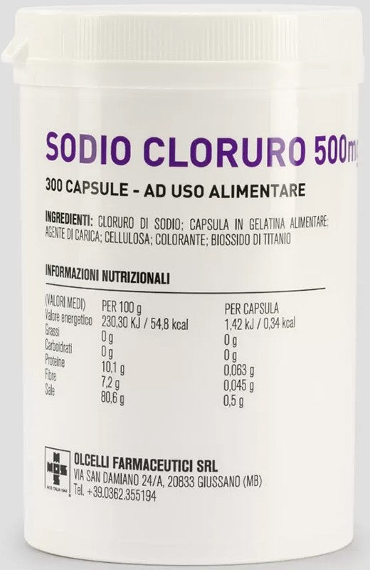 Olcelli Farmaceutici Sodio Cloruro 300 Capsule