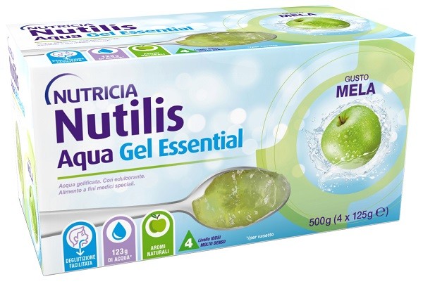 Nutilis Aqua Gel Mela 4 Pezzi Da 125 G