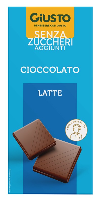 Giusto Senza Zucchero Tavoletta Cioccolato Latte
