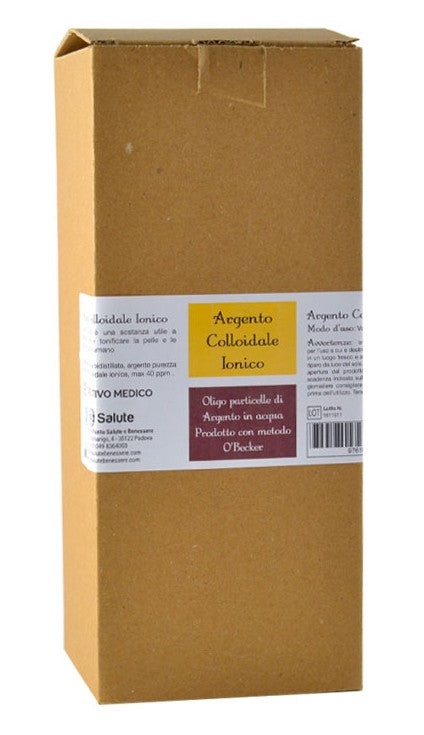 Argento colloidale ionico 40ppm certificato