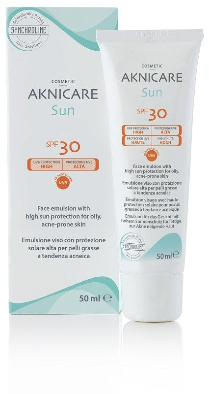 General Topics Aknicare Sun protezione Spf 30 50 Ml