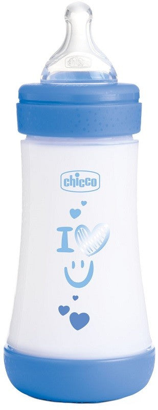 Chicco Biberon P5 240ml Med Silicone Boy