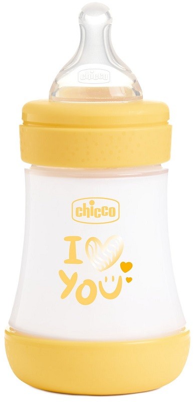 Chicco Biberon Perfect 5 Biberon Giallo Flusso Lento