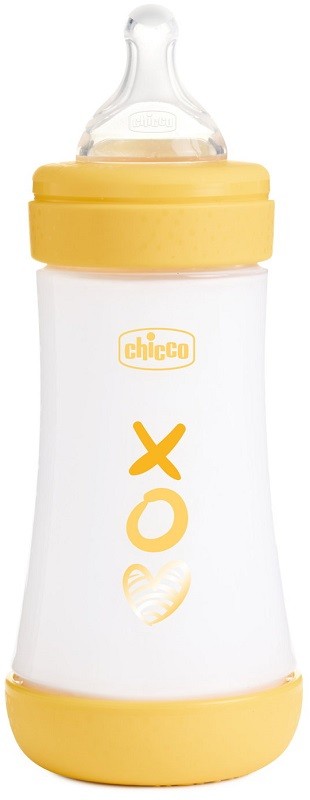Chicco Biberon Perfect 5 Biberon Giallo Flusso Medio 240 ml