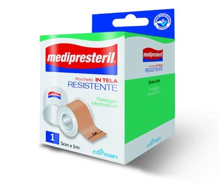 Corman Cerotto In Rocchetto Medipresteril In Tela Resistente 5x500cm