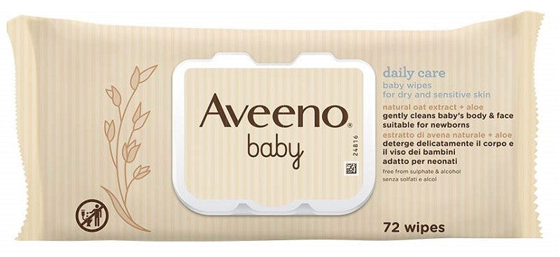 Aveeno Baby Salviette Detergenti 72 Pezzi