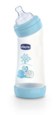 Chicco Biberon Angolato Tettarella Silicone 0m+ 250ml