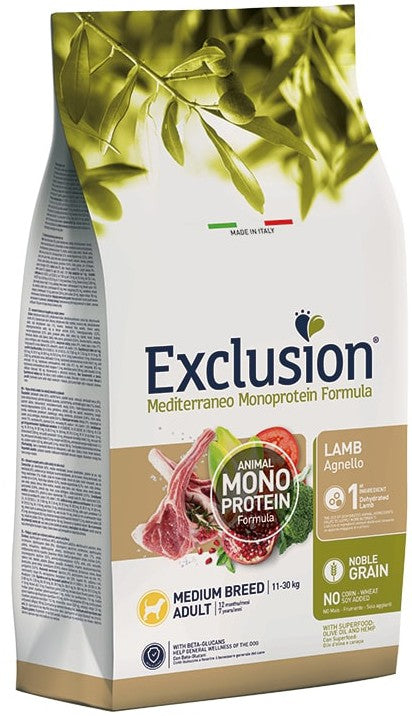 Dorado Exclusion Mediterraneo Monoprotein Adult Lamb Medium 12kg