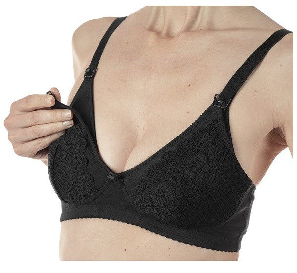 Artsana Mammy Reggiseno Cotone Allattamento Black 4c