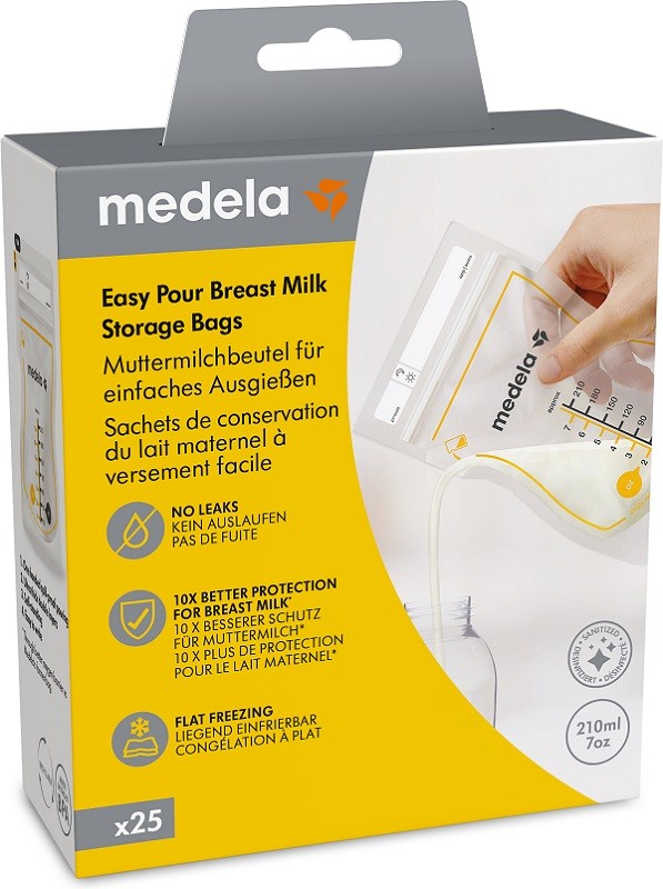 Medela Easy Pour Sacca Conservazione Latte Materno 25 Pezzi