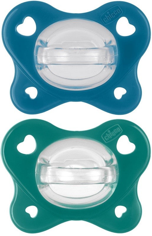 Chicco Dual Soft Succhietto Azzurro