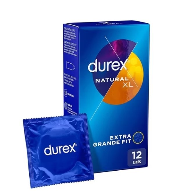 Preservativi Durex Original Natural Plus Taglia XL