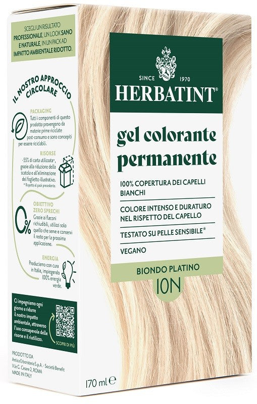 herbatint 10n Biondo Platino 170 Ml