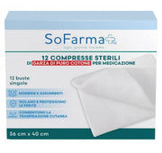 Morra Compressa In Cotone Sofarmapiu' 36x40 Cm 12 Pezzi