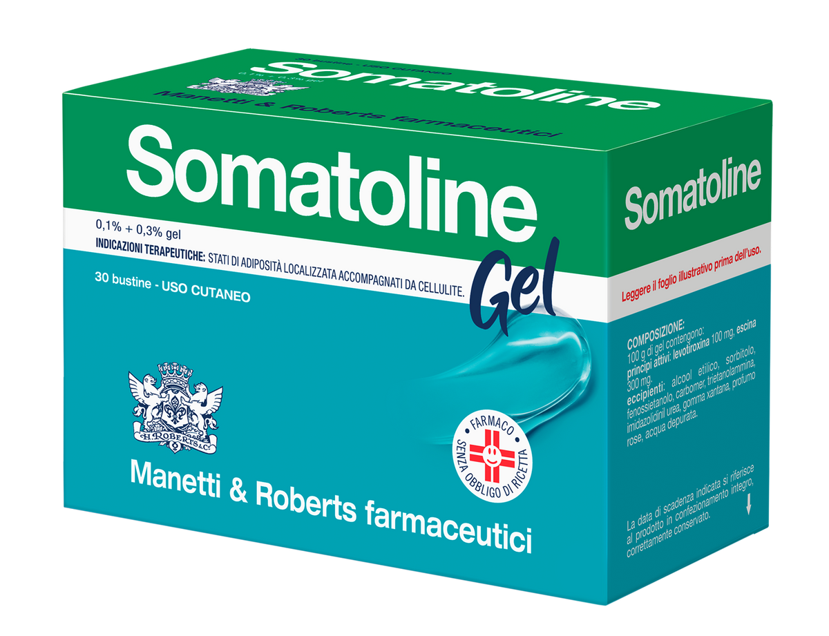 Somatoline 0,1% + 0,3% Gel Levotiroxina Escina