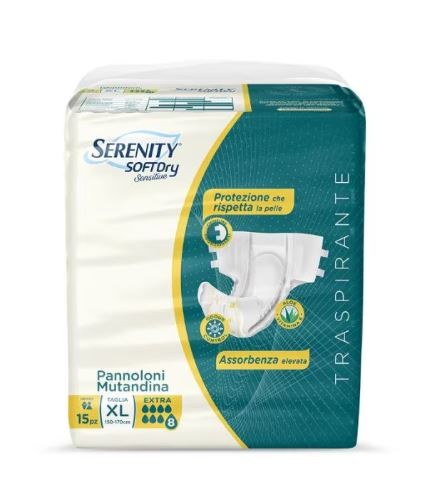 Serenity Pannolone Mutandina Sd Sensitive Super Taglia Xl