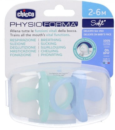 Chicco Gommotto Silicone Azzurro 2-6 Mesi