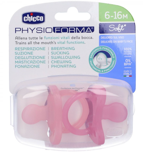 Chicco Gommotto Silicone Rosa 6-16 Mesi