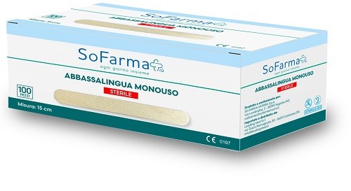 Abbassalingua Monouso In Legno Sterile 100 Pezzi Sofarmapiu'