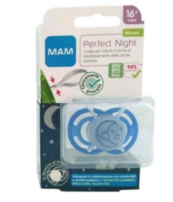 Mam perfect night Ciuccio 16+ silicone