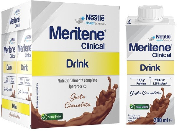 Meritene Clinical Drink Cioccolato 4 Bottiglie