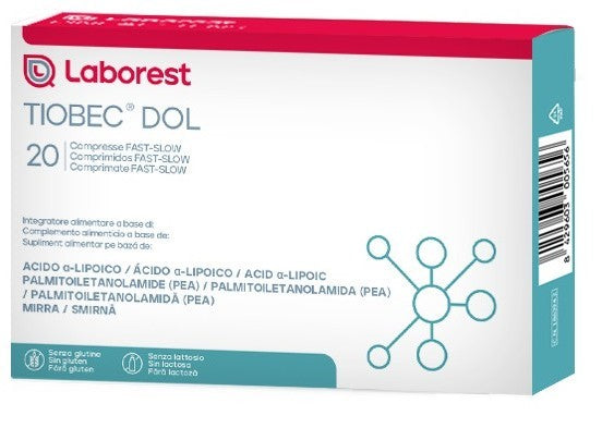 4 pezzi Uriach Tiobec Dol 20 Compresse
