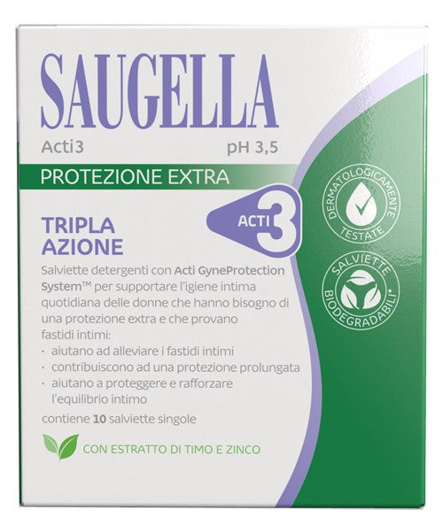 Saugella Acti3 Salviettine