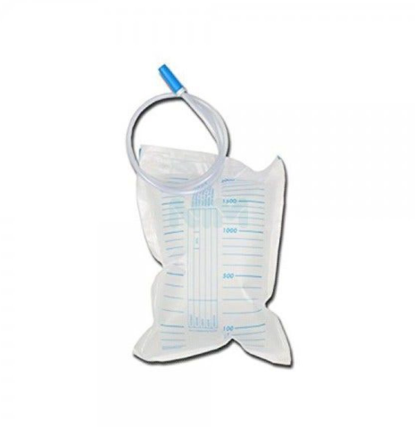 Sacca Urina Letto 2 L Senza Valvola Rubinetto T Tubo 130Cm
