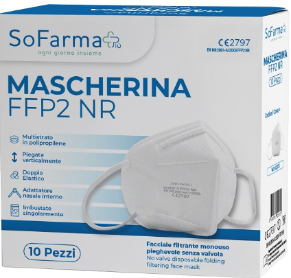 Sofarmapiu Mascherina ffp2 bianca