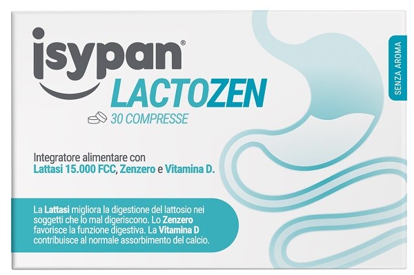 Pharmaidea Isypan Lactozen 30 Compresse Da 0,48 G Senza Aroma Senza Glutine Senza Lattosio