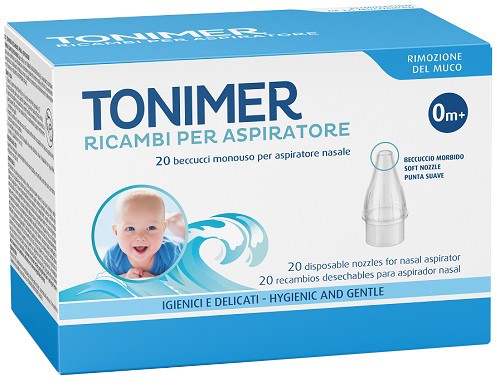 Istituto Ganassini Ricambi Aspiratore Nasale Tonimer 20 Pezzi
