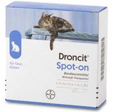 Droncit Spot On Antielmintico Gatti 4 Pipette