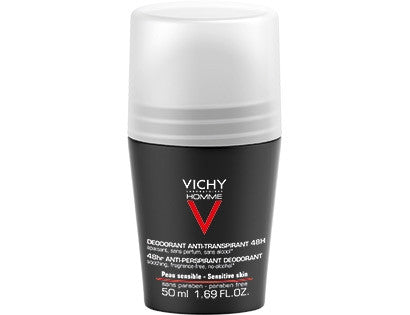 Vichy Homme Deodorante Roll On 48h Pelle Sensibile 50 Ml