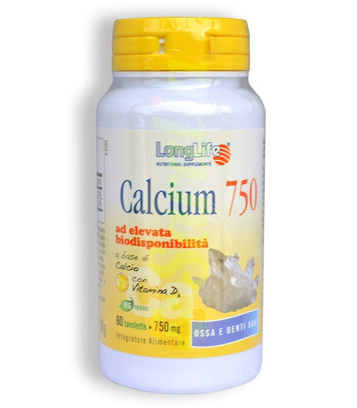 Longlife Calcium 750 Mg 60 Tavolette