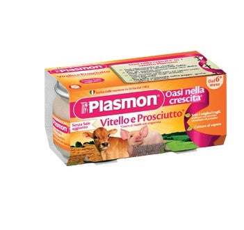Plasmon Omogeneizzato Vitello - Prosciutto 4 X 80 G