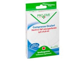 Compressa Oculare Profar 9,6x6,6cm 10 Pezzi