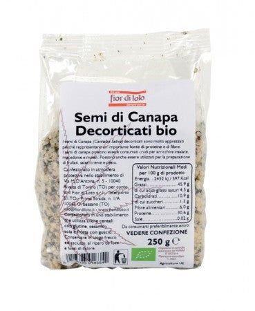 Fior Di Loto Semi Di Canapa Decorticati Biologici 250g