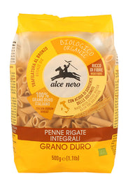 Alce Nero Penne Rigate Integrali Grano Duro Biologico 500g
