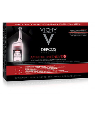 Vichy Dercos Aminexil Intensive 5 Lozione Per Uomo 42 Fiale