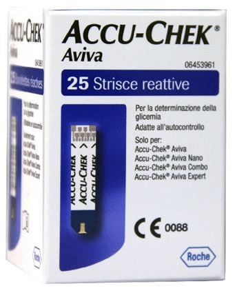 Accu-chek Aviva 25 Strisce Reattive
