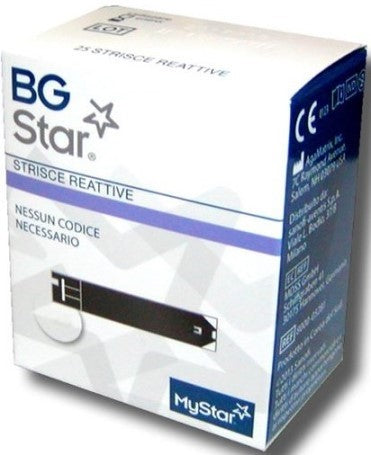 Bg Star 25 Strisce Reattive Glucosio
