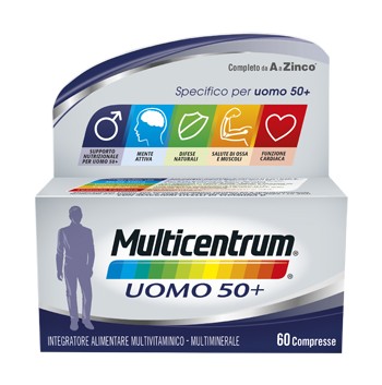 Multicentrum uomo 50+ integratore di vitamine 60 compresse