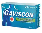 Gaviscon 24 Compresse Masticabili 500 Mg + 267 Mg Menta