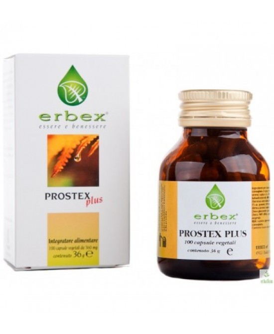 Erbex Prostex plus 100 capsule integratore per la prostata